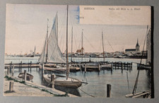 AK Rostock Hafen mit Blick auf