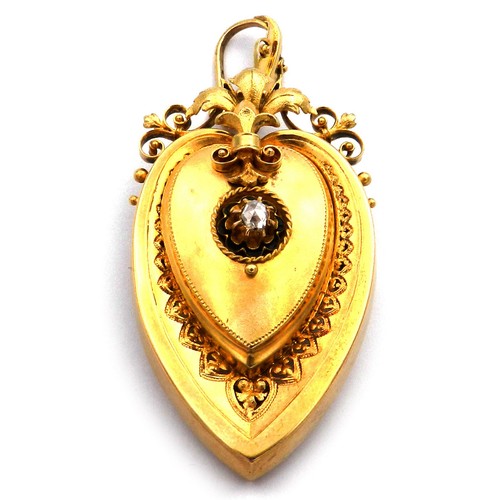 Antiker biedermeier medaillon - biedermeier,