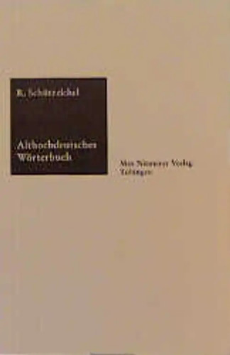 Althochdeutsches wörterbuch - althochdeutsches,