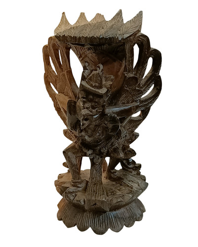 Vintage geschnitzte holzfigur - geschnitzte,