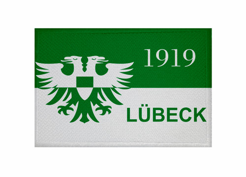 Aufnäher lübeck adler fahne - aufnäher,
