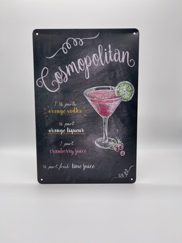 Blechschild cocktail - blechschild,