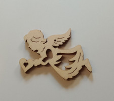 10/24 C4 Puppenstube kleines Fensterbild fliegender Engel Weihnachten Erzgebirge