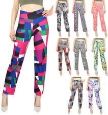 Damen Hose Blumenmuster