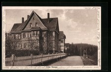Tambach-Dietharz /Th., Pension Villa Stange mit Straße, Ansichtskarte 1933 
