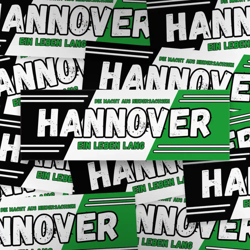 100x hannover aufkleber - 100x,