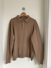 Herren Pullover M Braun Kragen