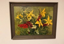 Ölbild in Spachteltechnik