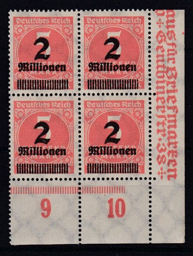 Deutsches reich 312 eckrand - a,