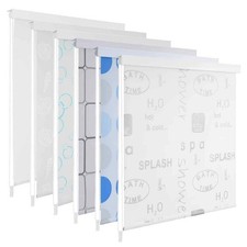 Duschrollo Duschvorhang Dusche Rollo Badewannenvorhang Badewannenrollo vidaXL