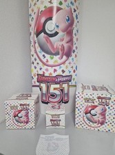 Pokemon TCG 151 Mew Werbe Aufsteller Display Promo 5-teilig NEU✅ TOP✅