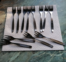 12 Kuchengabeln, Edelstahl,rostfrei, 14 cm lang,von ABS  DDR