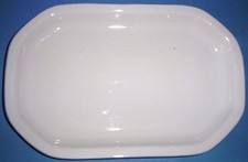 Burg Lindau ovale Platte weiß