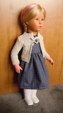 hübsches Puppenkleid und Strickjacke von unserer Käthe Kruse  Puppe 52 cm groß