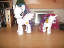 2 My little Pony Einhorn Princess Celestia 22 cm + Rainbow Power 15 cm