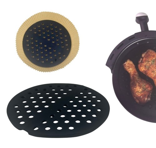 Airfryer matte gelocht platin - matte,