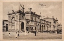 Old postcard Bonn station