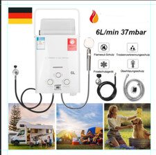 Tankless GasDurchlauferhitzer Warmwasserboiler Campingdusche 6L12KW Tragbar