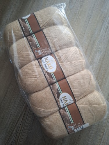 Nako super angora - super, 5x100g