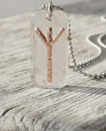 Algiz rune amulett - amulett, |