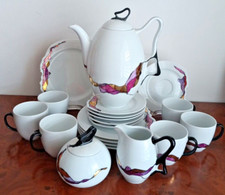 Nagel K&K Styling Germany Porzellan handbemalt 18k Gold - Serie Tiffany Gläser