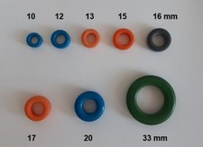 NoName 2 Stück Ferritring, Ringkern, 17mm, orange, unbenutzt