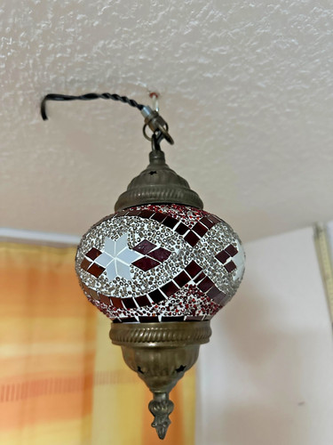 Mosaik hängelampe komplett - mosaik,