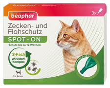 BEAPHAR 13848 Zecken- und Flohschutz SPOT-ON 3x0,8ml, für Katzen