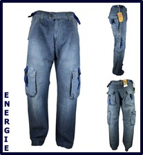 Energie Herren Cargo Jeans mit Seitentaschen Taschen weites Bein breit w29 Skate