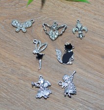 SET Charms 7 Anhänger silber