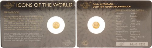 Ruanda frw gold 2015 icons - 10,