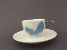 Guzzini Sammeltasse Katze Fisch Tasse Espressotasse Mokkatasse Sammler Vintage