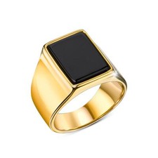 Herren Ring Gold vergoldet