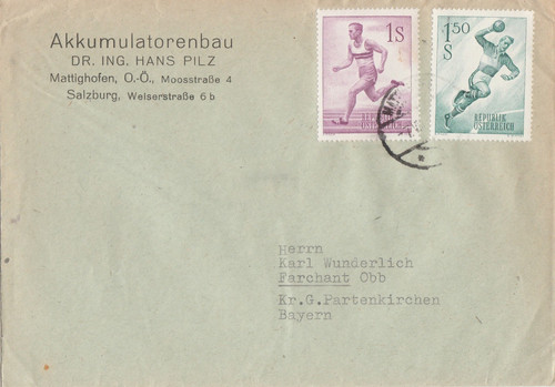 Briefumschlag verschickt von