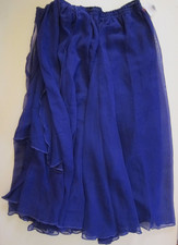 1 Bauchtanz Bahnenrock Rock zipfelig lila 6 doppellagige Bahnen Sakkara