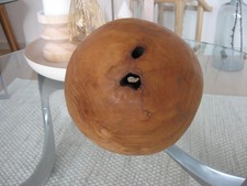 Dekoration Holzkugel, Teak, Durchmesser ca.  15 cm