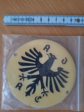  emaillierte Kühlerplakette des ADAC aus Messing mit Befestigungs-Schraubenset