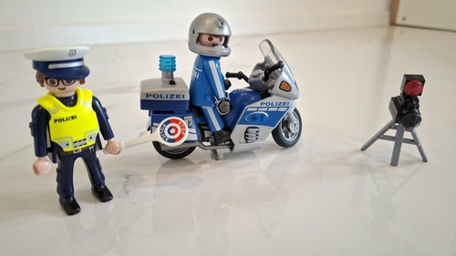 Playmobil polizei motorrad - motorrad, mit