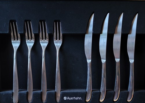 Auerhahn silk steakbesteck - steakbesteck, set