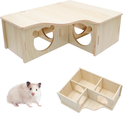 Hamsterhaus holz mehrkammern - hamsterhaus,