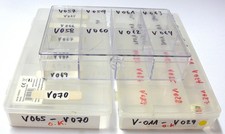  VP41 / 3 Sortimentskasten 18 Fächer, 21x10,5x2,8 cm / 1x 6 Fächer 9,5x3,2 cm