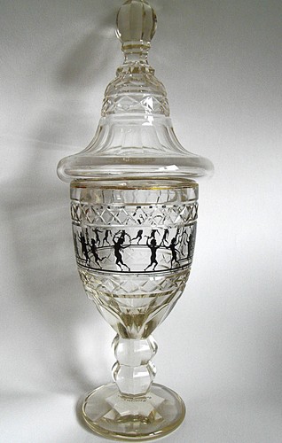 Großer schwerer deckelpokal - großer,