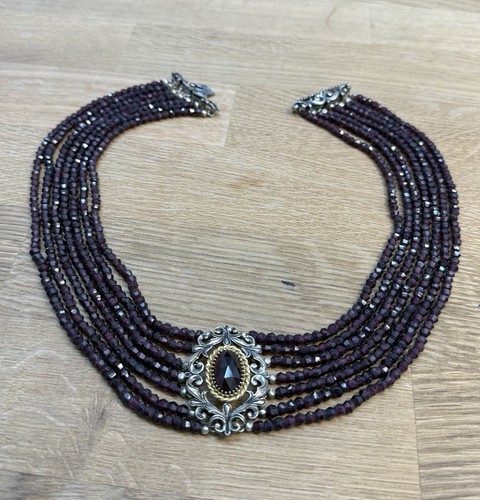 Wundervolle granat kropf kette - granat,