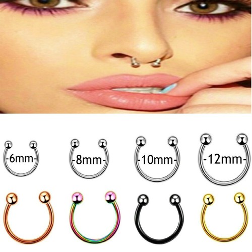 Tragus piercing septum - piercing,