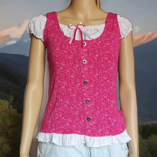 Dirndlbluse mit mieder m - dirndlbluse,