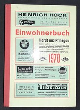 Einwohnerbuch Hardt und Pfinzgau 1970 Adressbuch Namen Adressen Genealogie