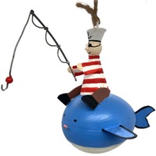 SEEMANN ANGELND AUF WAL DEKO