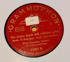 WILLY SCHNEIDER GRAMMOPHON SCHELLACKPLATTE
