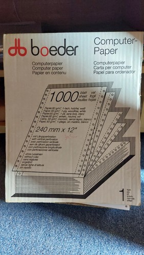 Druckerpapier endlos 1lagig - endlos,