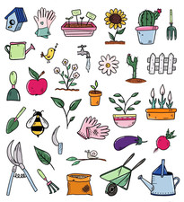 Garten Stanzteile oder Sticker